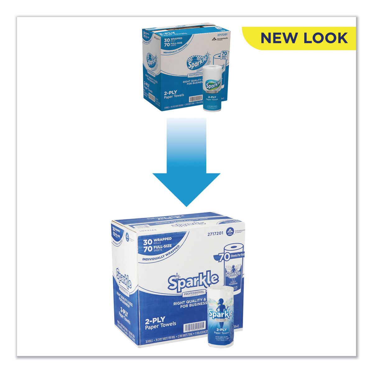 Sparkle, Paper Towels, 70 Sheets/Roll, 30 Rolls/Case