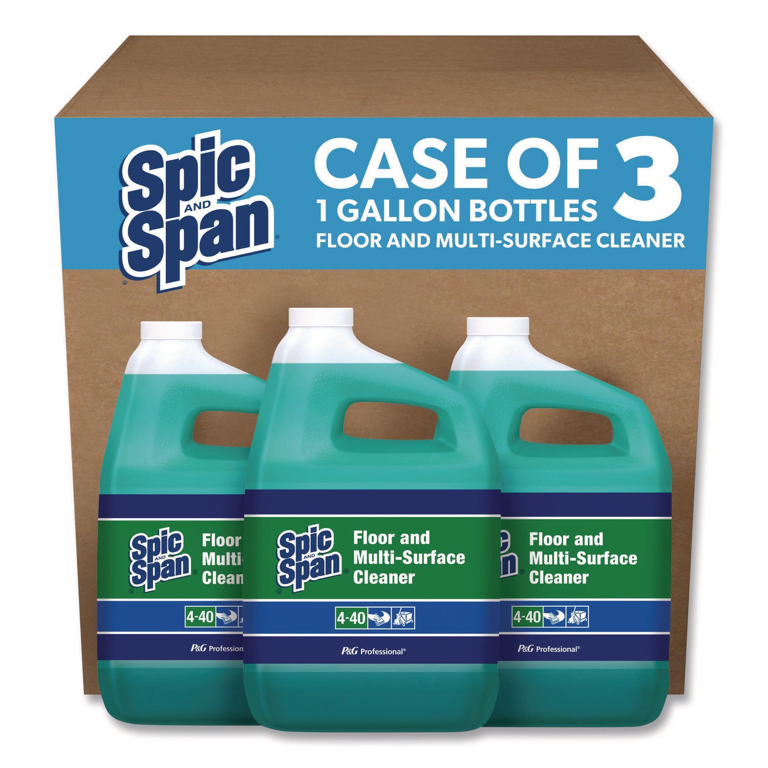 Spic and Span, Liquid Floor Cleaner, 1 Gal, 3/Case