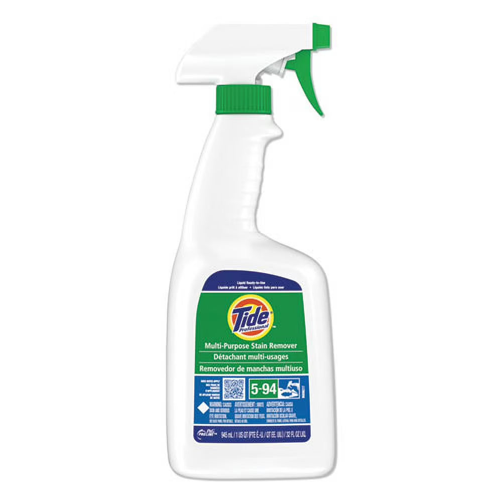 Tide Professional, Multi Purpose Stain Remover, 32Oz Trigger Spray Bottle, 9/Case