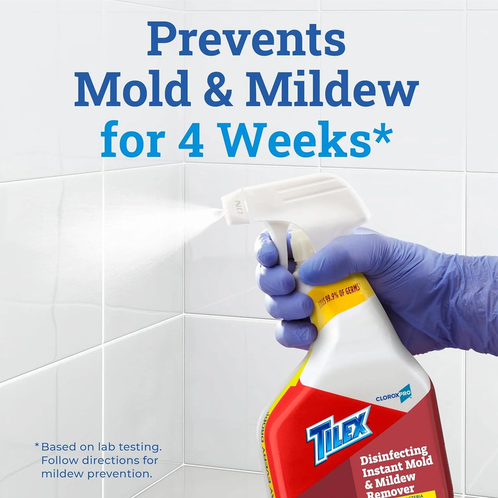 CloroxPro Tilex Disinfecting Instant Mold and Mildew Remover Spray, 32 fl. oz, 9/Case