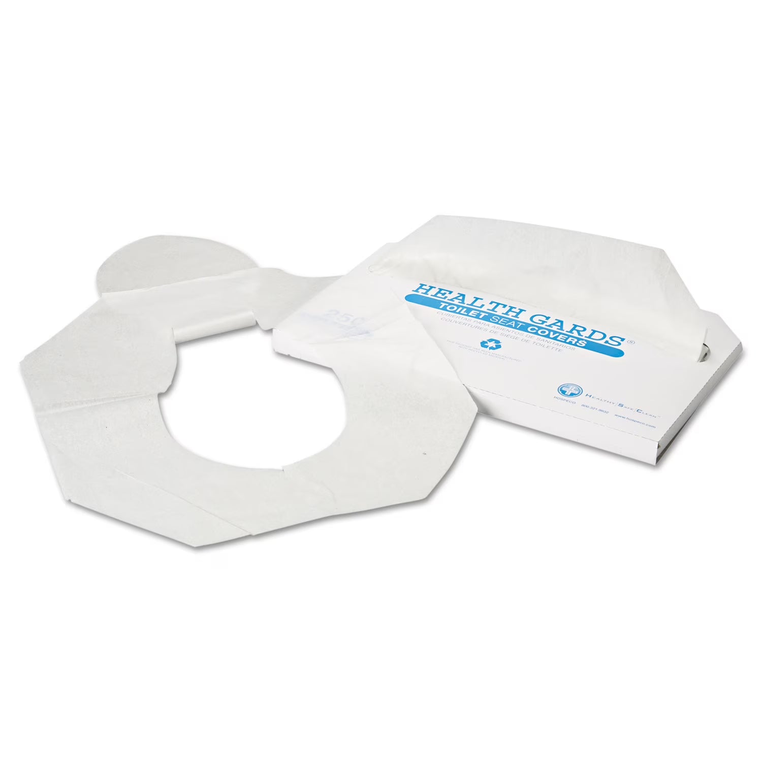 Toilet Seat Covers, White, 250/Pack, 10 Boxes/case