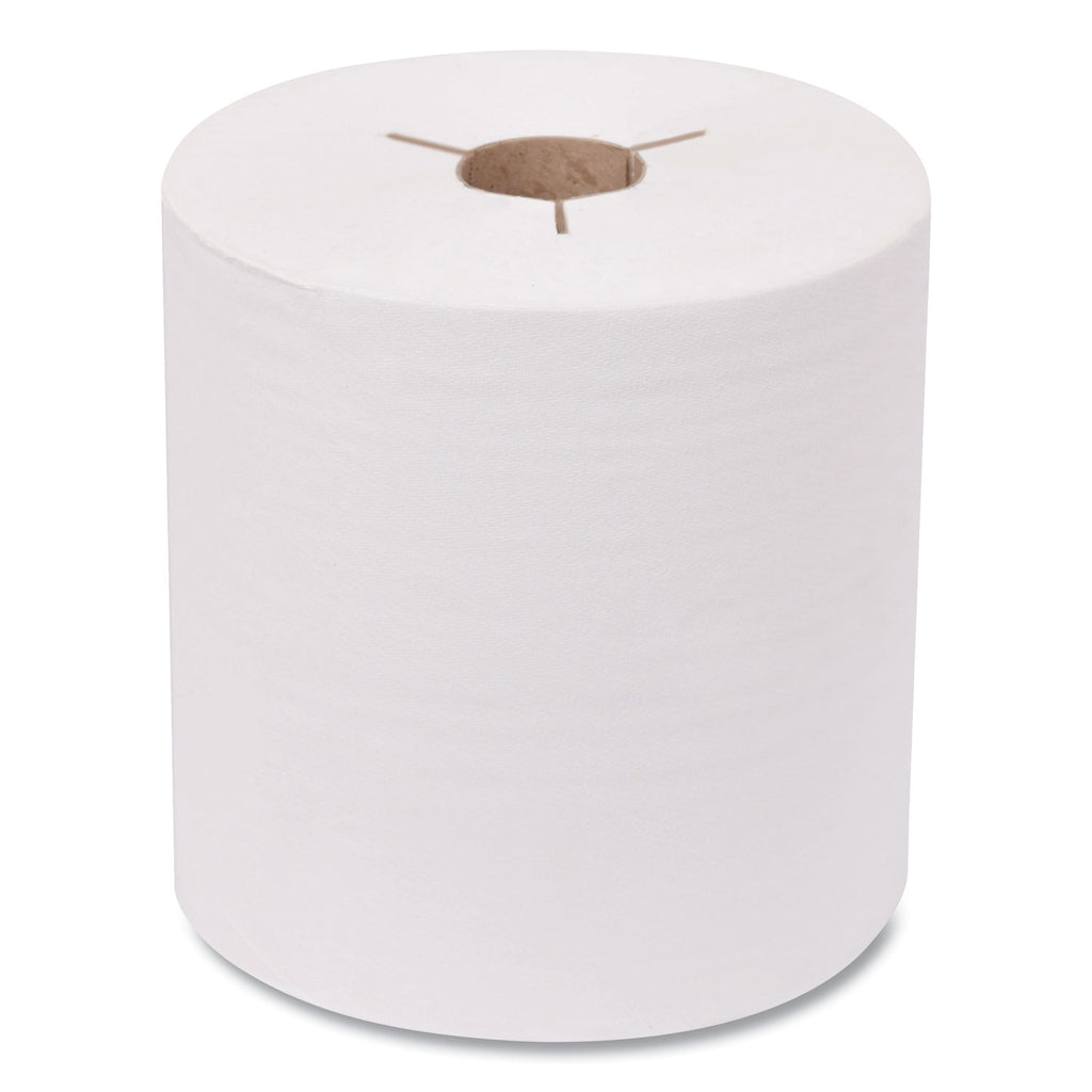 Tork Advanced Hand Towel Roll, Notched, 1-Ply, 8 x 10, White, 6 Rolls/Case