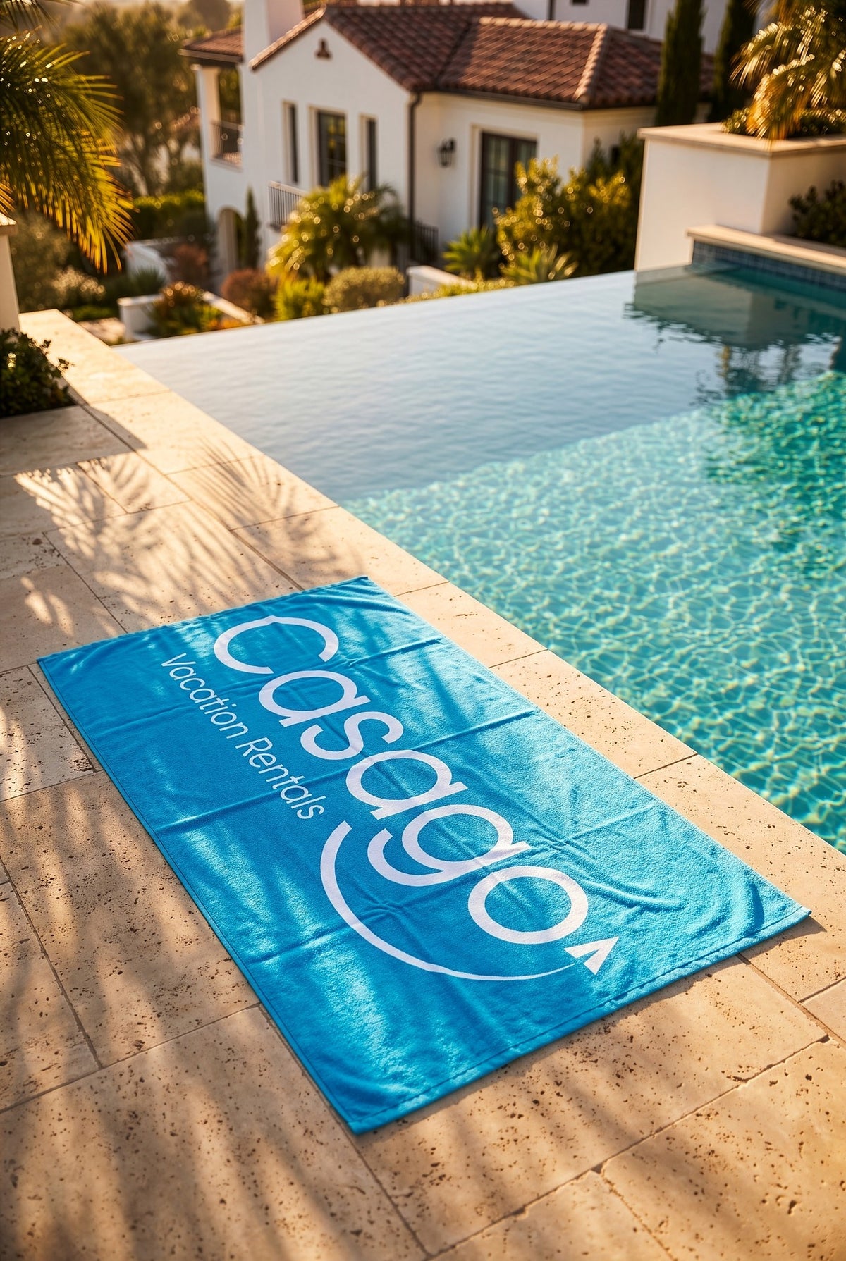 Casago 30" x 60" Velour Pool Towel | Plush 100% Cotton, 10.5 lb, 24 units per case