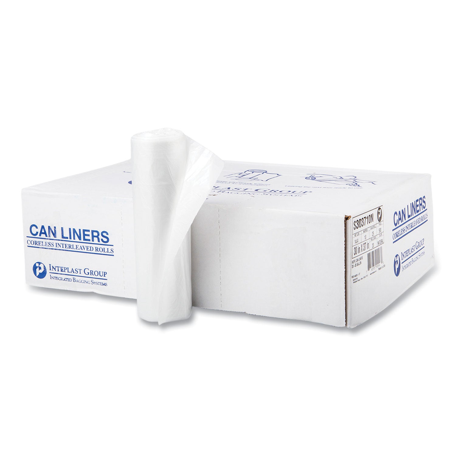Trash Bag, High-Density, 30 Gal, 25 Bags/Roll, 20 Rolls/Case