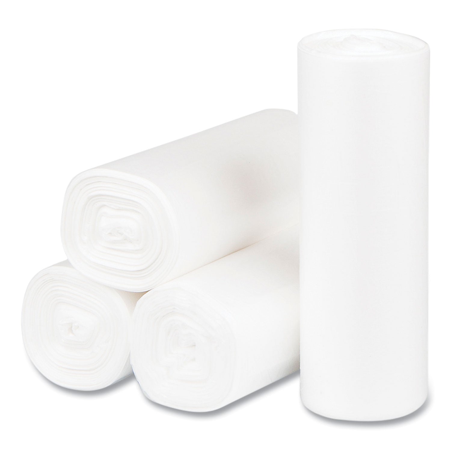 Trash Bag, High-Density, 4 Gal, 50 Bags/Roll, 40 Rolls/Case