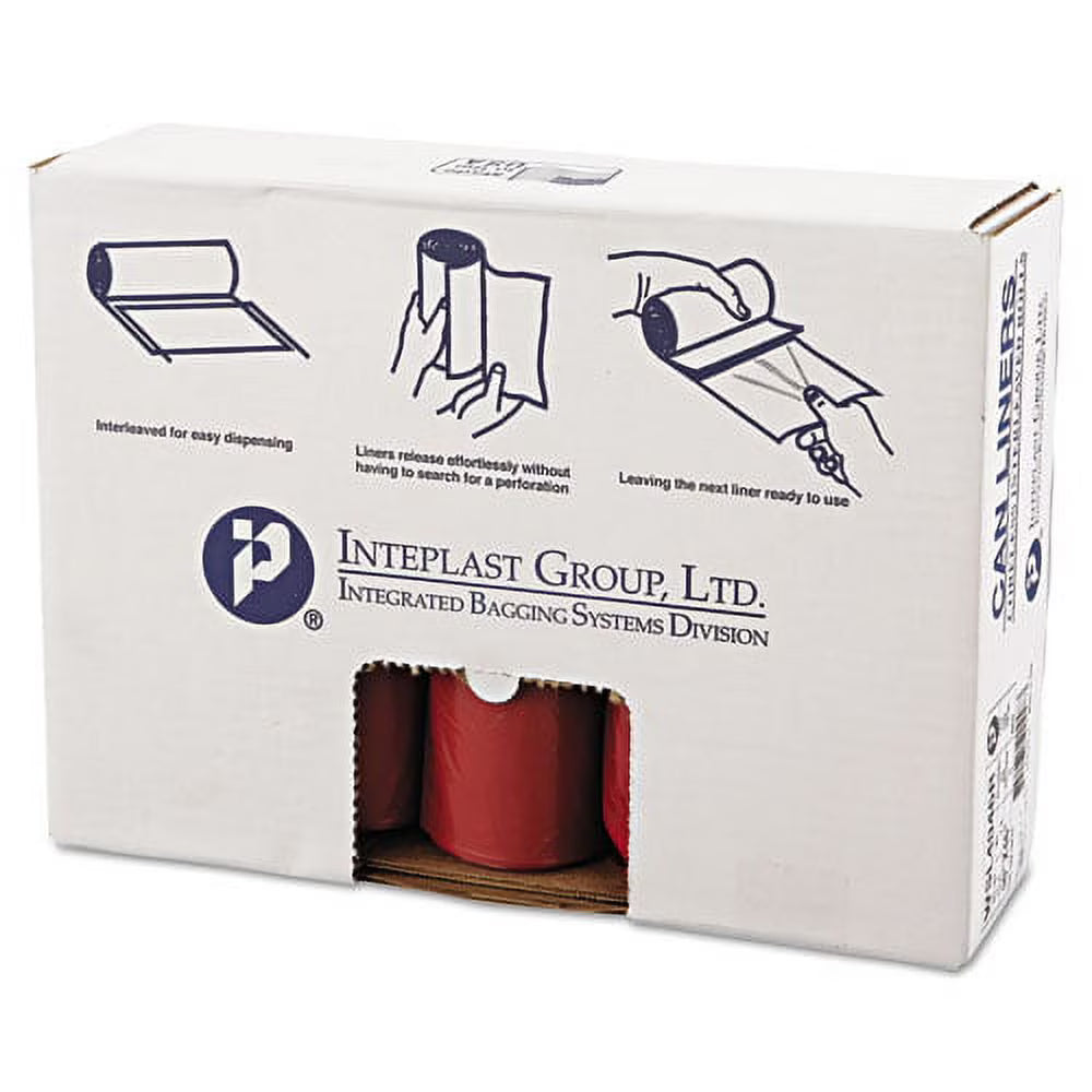 Trash Bag, Infectious Waste Biohazard, 45 Gal, 20/Roll, 5 Rolls/Case