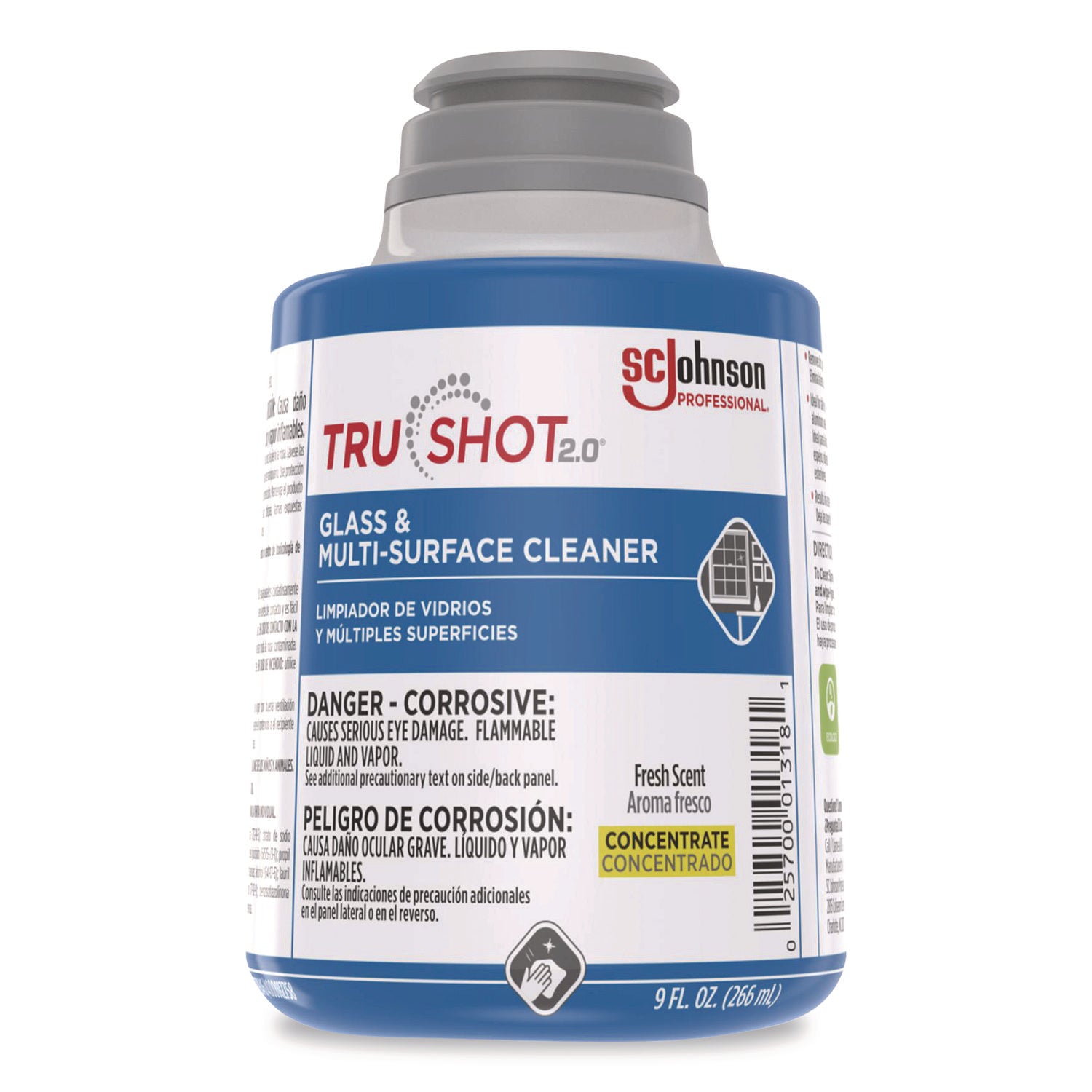 TruShot, Glass and Multisurface Cleaner, 9oz, 4/Case
