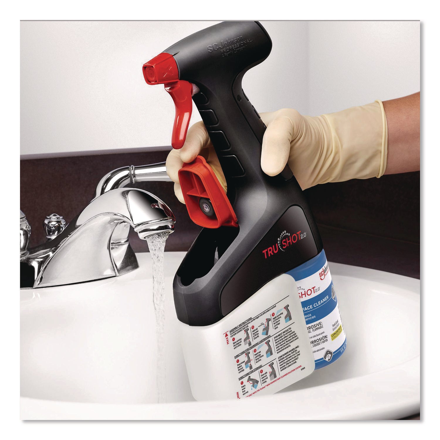 TruShot, Glass and Multisurface Cleaner, 9oz, 4/Case