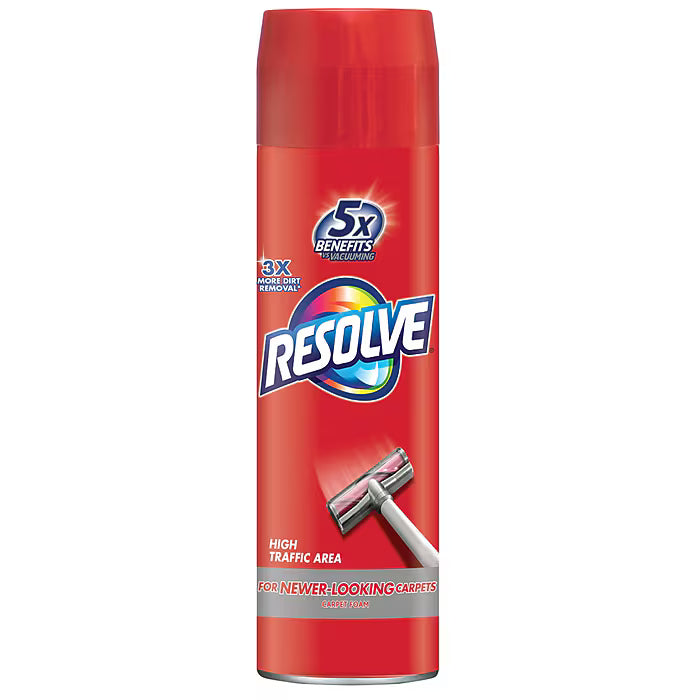 Resolve High Traffic Carpet Cleaner Foam, 22 Oz.