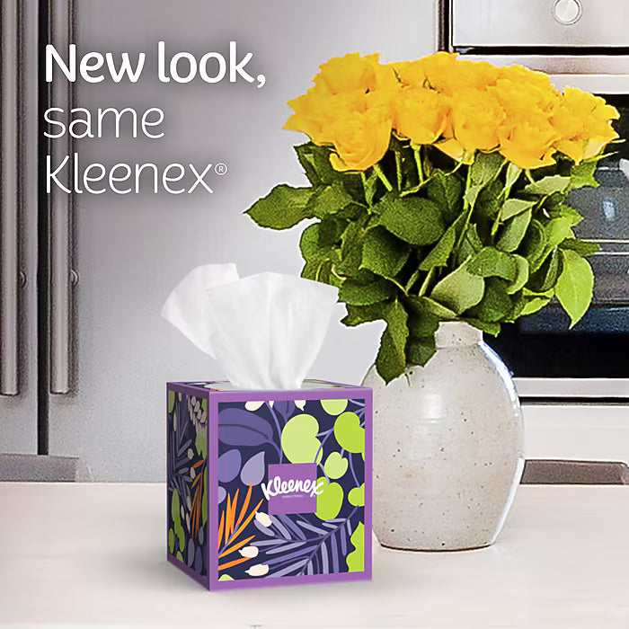 Kleenex Ultra Soft Facial Tissues, 3-Ply, 60 Sheets/Box, 27 Boxes/Pack