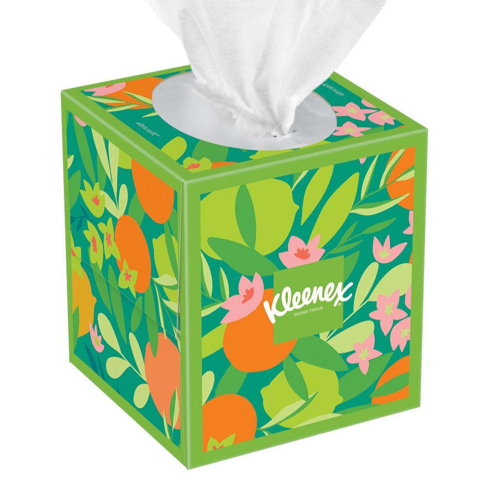 Kleenex Ultra Soft Facial Tissues, 3-Ply, 60 Sheets/Box, 27 Boxes/Pack
