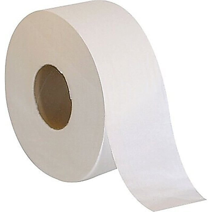 BASELINE™ Jumbo Toilet Paper, 2-ply, White, 1000 ft./Roll, 12 Rolls/Case 