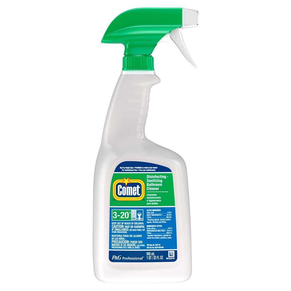 Comet Professional Disinfecting Sanitizing Bathroom Cleaner Spray, 32 fl. oz