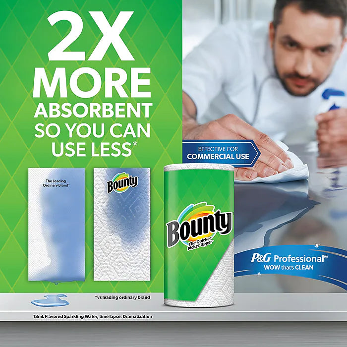 Bounty Select-A-Size Double Roll Paper Towels, 2-ply, 82 Sheets/Roll, 24 Rolls/Pack