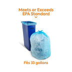 Coastwide Professional™ 33 Gallon Trash Bag with 30% PCR, 33" x 39", Low Density, 0.8 mil, Blue, 200 Bags/Box