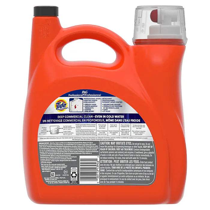 Tide Professional HE Liquid Laundry Detergent, 129 Loads, 170 Fl. oz