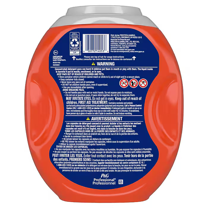 Tide Professional HE Laundry Detergent Capsule, 101 oz, 63 Capsules/Pack