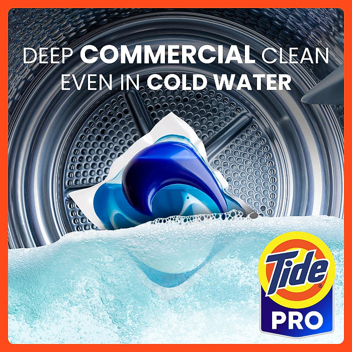 Tide Professional HE Laundry Detergent Capsule, 101 oz, 63 Capsules/Pack