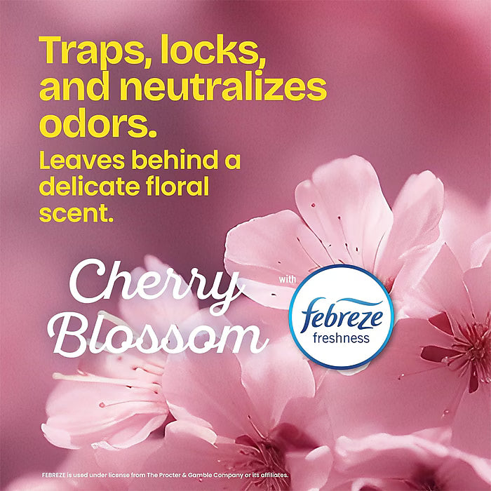 Glad OdorShield 4 Gallon Scented Trash Bag, Low Density, Cherry Blossom Scent, Pink, 34 Bags/Box