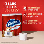 Charmin Ultra Strong Mega Toilet Paper, 2-Ply, White, 220 Sheets/Roll, 24 Rolls/Case