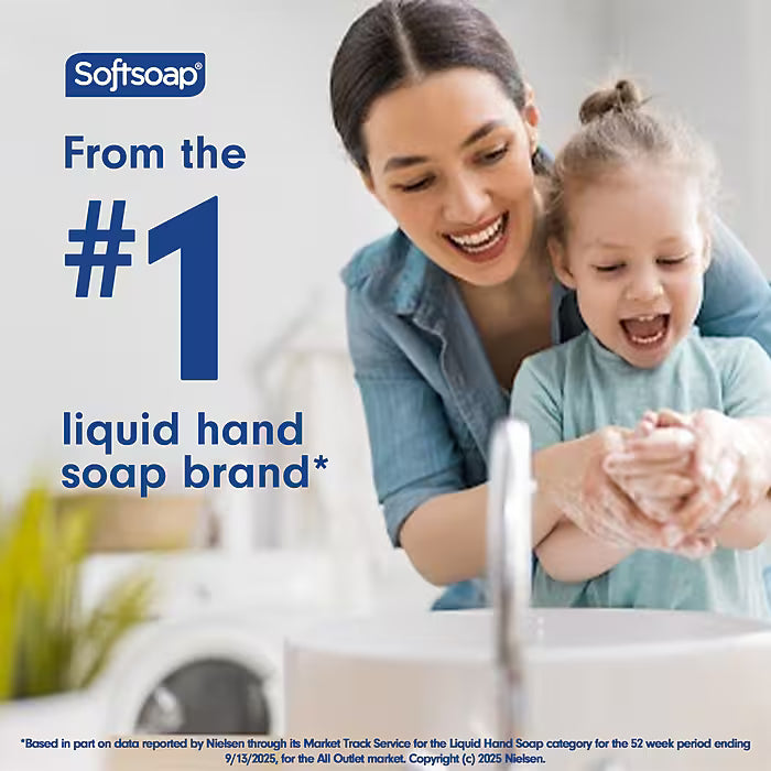 Softsoap Antibacterial Liquid Hand Soap Refill, Crisp Clean Scent, 50 oz