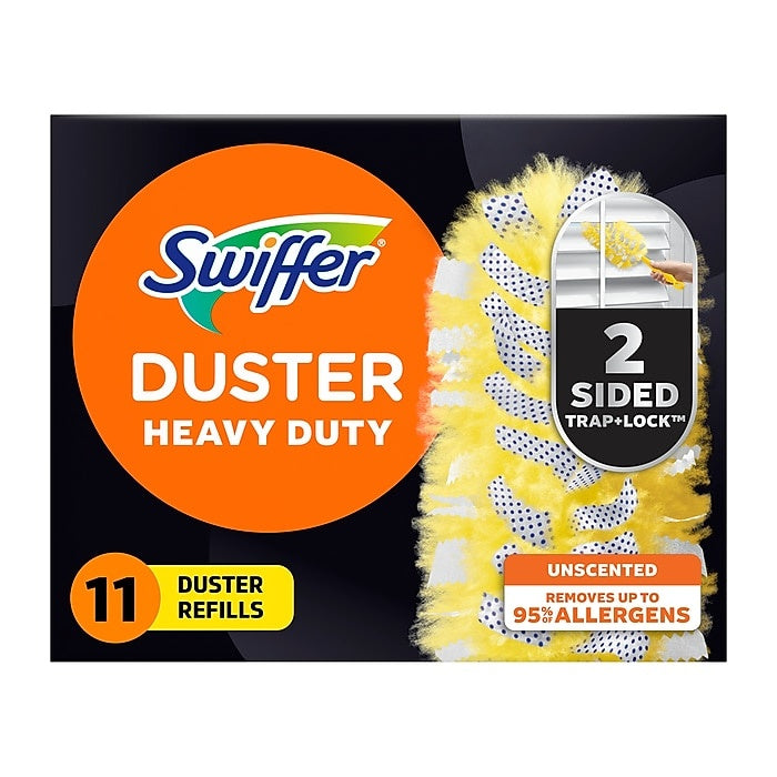 Swiffer Heavy Duty Duster Blend Refills, Yellow, 11 Dusters/Box