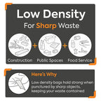 Coastwide Professional 7-10 Gallon Trash Bag, 24" x 23", Low Density, 0.35 mil, Black, 500 Bags/Box