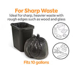Coastwide Professional 7-10 Gallon Trash Bag, 24" x 23", Low Density, 0.35 mil, Black, 500 Bags/Box