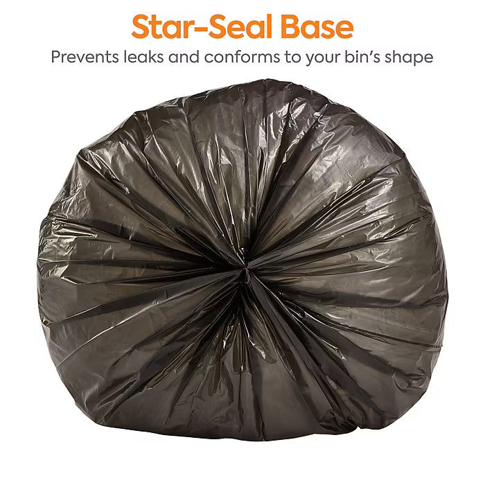 Coastwide Professional 7-10 Gallon Trash Bag, 24" x 23", Low Density, 0.35 mil, Black, 500 Bags/Box