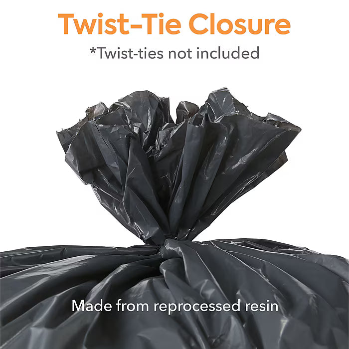 Coastwide Professional 55-60 Gallon Trash Bag, 38" x 58", Low Density, 1.5 mil, Black, 100 Bags/Box