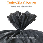 Coastwide Professional 55-60 Gallon Trash Bag, 38" x 58", Low Density, 1.5 mil, Black, 100 Bags/Box