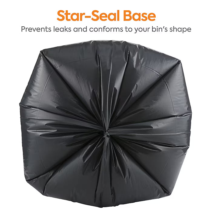 Coastwide Professional 55-60 Gallon Trash Bag, 38" x 58", Low Density, 1.5 mil, Black, 100 Bags/Box