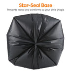 Coastwide Professional 55-60 Gallon Trash Bag, 38" x 58", Low Density, 1.5 mil, Black, 100 Bags/Box