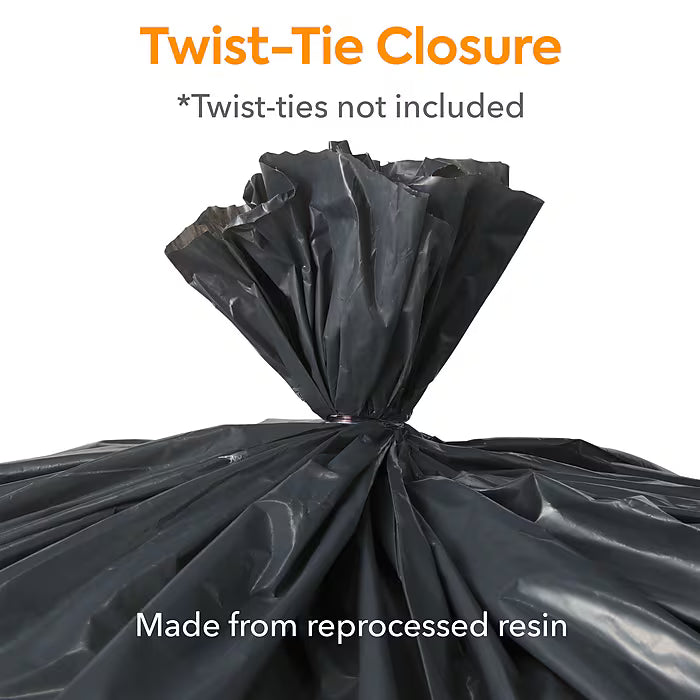 Coastwide Professional™ 40-45 Gallon Trash Bag, 40" x 46", Low Density, 1.5 mil, Black, 100 Bags/Box