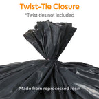 Coastwide Professional™ 40-45 Gallon Trash Bag, 40" x 46", Low Density, 1.5 mil, Black, 100 Bags/Box