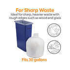 Coastwide Professional™ 20-30 Gallon Trash Bag, 30" x 36", Low Density, 0.65 mil, Clear, 250 Bags/Box