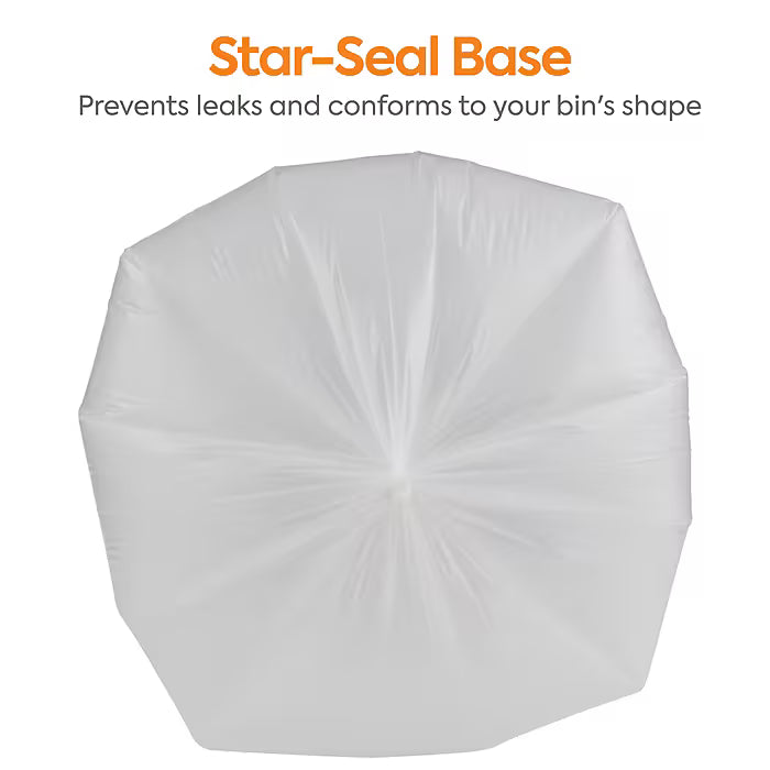 Coastwide Professional™ 20-30 Gallon Trash Bag, 30" x 36", Low Density, 0.65 mil, Clear, 250 Bags/Box