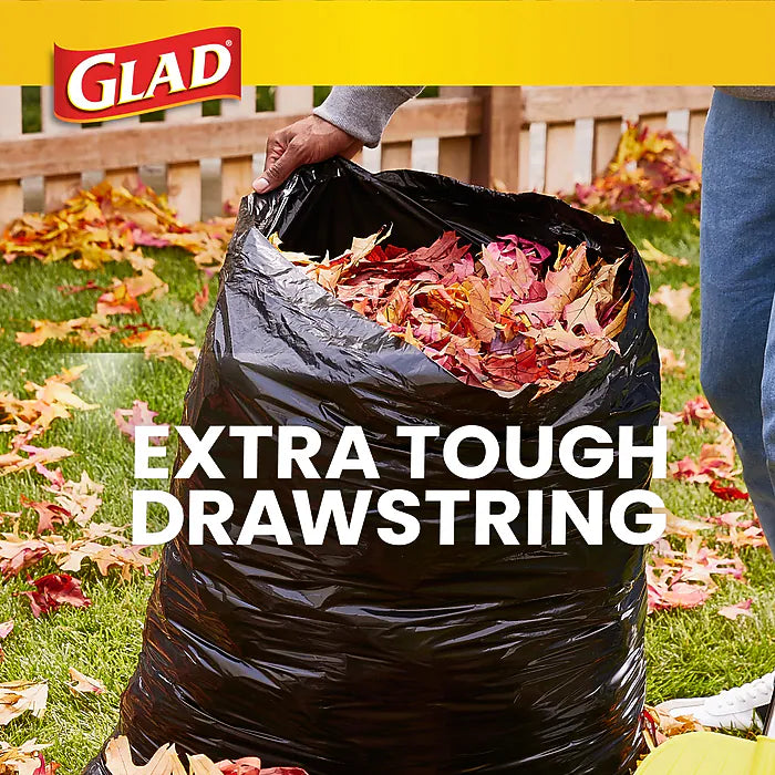Glad 30 Gallon Large Drawstring Trash Bags, 90/Box