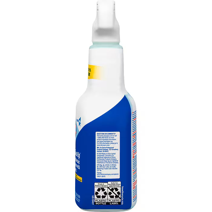 CloroxPro Clorox Clean-Up Disinfectant Cleaner with Bleach Spray, 32 oz., Nature Scent, 9/Case