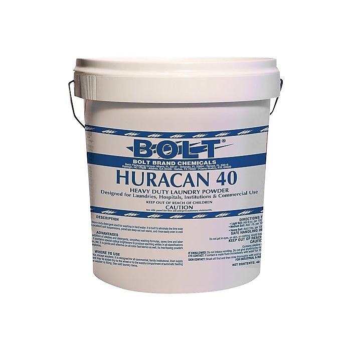 Huracan 40 Powder Laundry Detergent, 640 oz