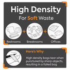 Coastwide Professional™ 55-60 Gallon Trash Bag, 38" x 60", High Density, 14 mic, Natural, 200 Bags/Box