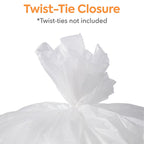 Coastwide Professional™ 55-60 Gallon Trash Bag, 38" x 60", High Density, 14 mic, Natural, 200 Bags/Box