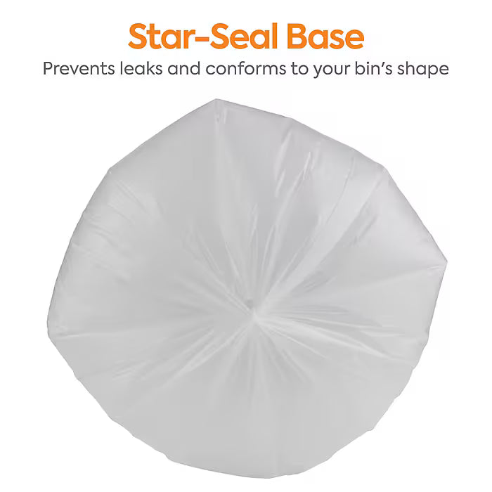 Coastwide Professional™ 55-60 Gallon Trash Bag, 38" x 60", High Density, 14 mic, Natural, 200 Bags/Box