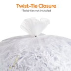 Coastwide Professional™ 10 Gallon Trash Bag, 24" x 24", High Density, 6 mic, Natural, 1000 Bags/Box