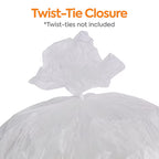 Coastwide Professional™ AccuFit 16 Gallon Trash Bag, 24" x 33", High Density, 6 mic, Natural, 1000 Bags/Box
