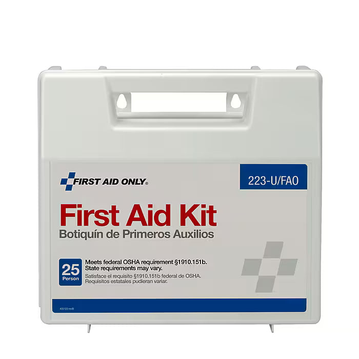 First Aid Only Office Plastic First Aid Kit, 25 People, 106 Pieces