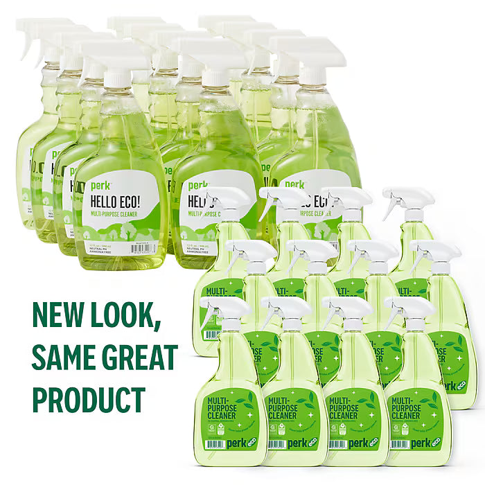 Perk Eco Multi-Purpose Cleaner, Ready To Use, 32 oz, 12/Case