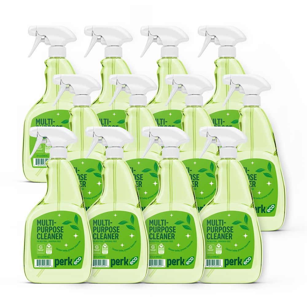 Perk Eco Multi-Purpose Cleaner, Ready To Use, 32 oz, 12/Case