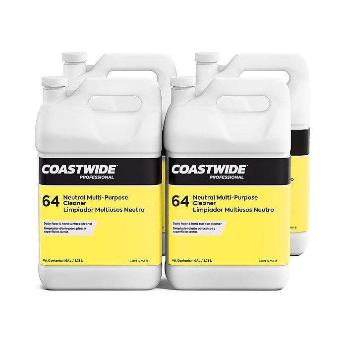 Coastwide Professional Multi-Purpose Neutral Cleaner 64, 3.78L, 4/Case
