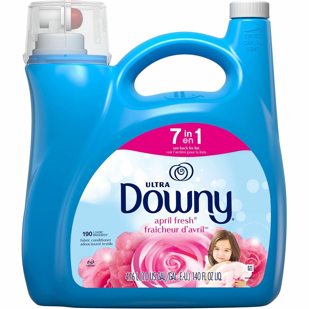 Downy Ultra Fabric Softener, Floral Scent, 190 Loads, 140 fl. oz, 4/Case